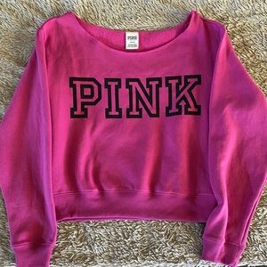 PINK Brand off the shoulder sweatshirt size M